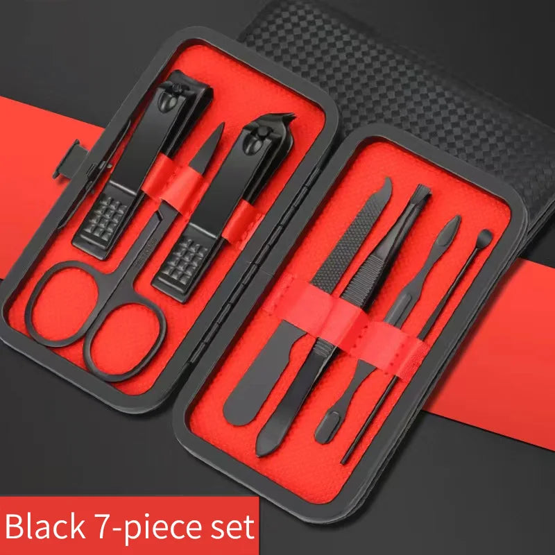 4-24 Piece Professional Manicure Set | Stainless Steel Nail Clipper & Pedicure Kit