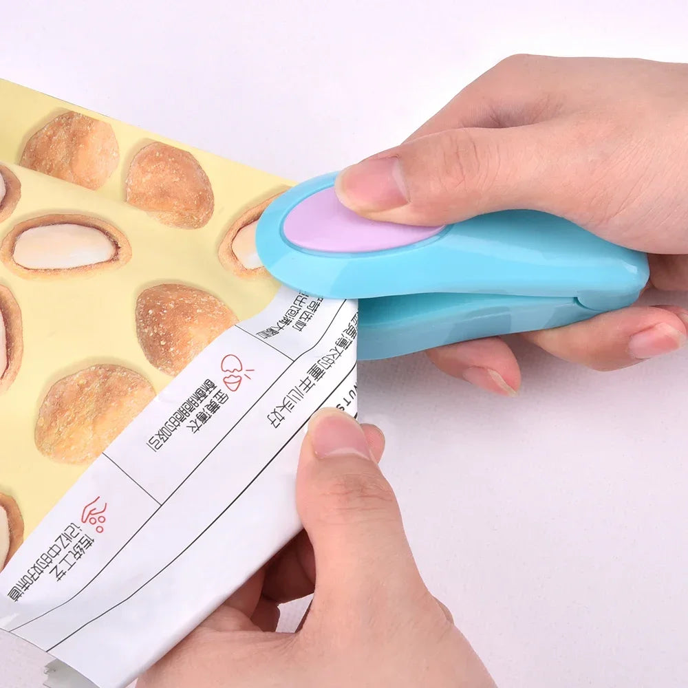 Mini Portable Bag Sealer & Kitchen Food Clip Gadget