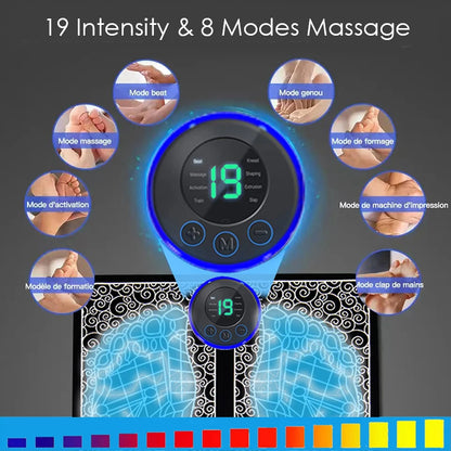 EMS Electric Foot Massager Mat for Pain Relief & Circulation