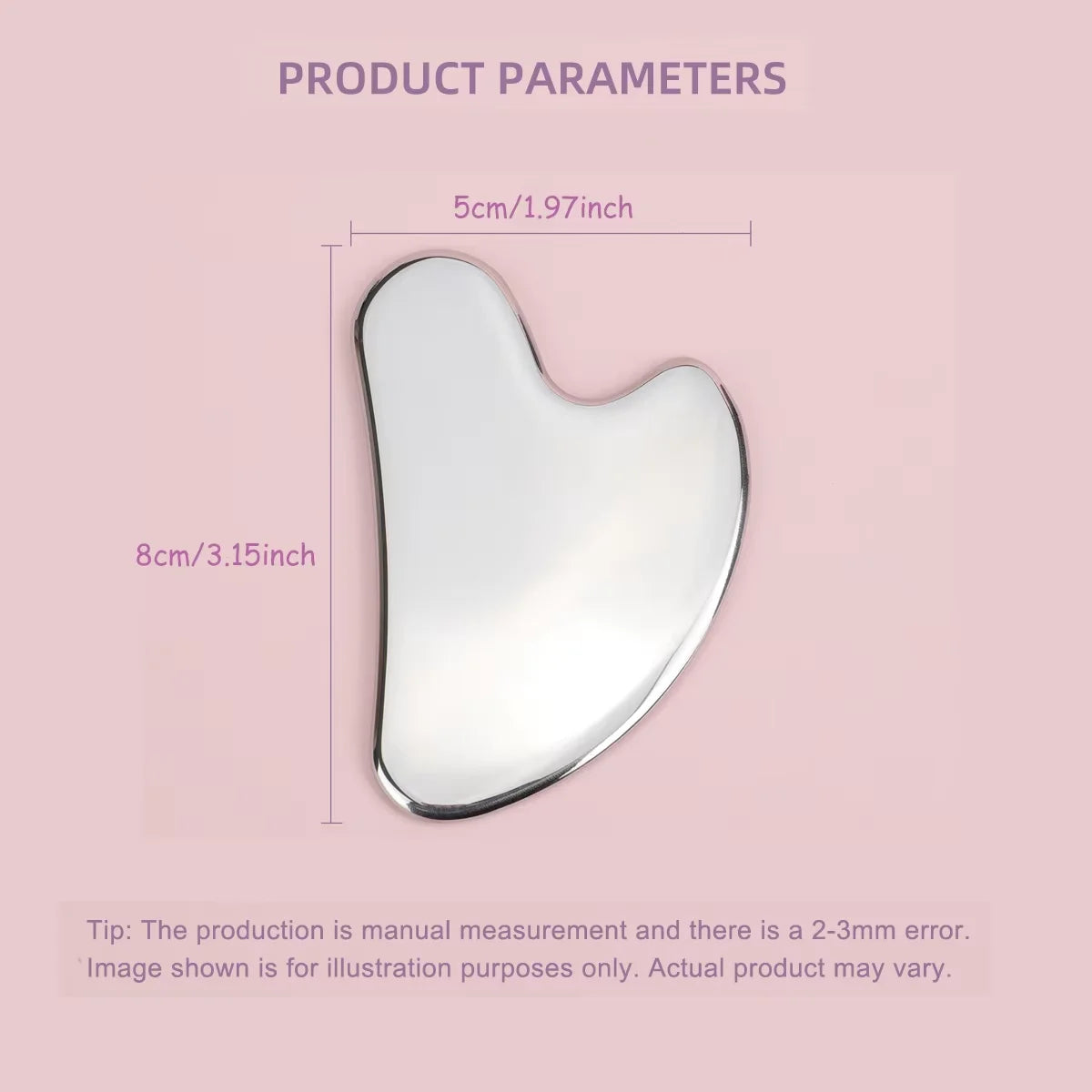 Stainless Steel Facial Gua Sha Scraper