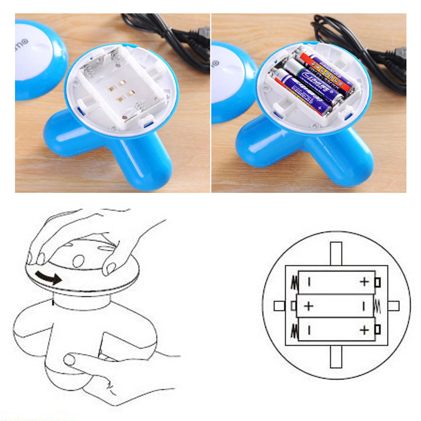 Mini USB Electric Body Massager | Portable Vibrating Muscle Reliever
