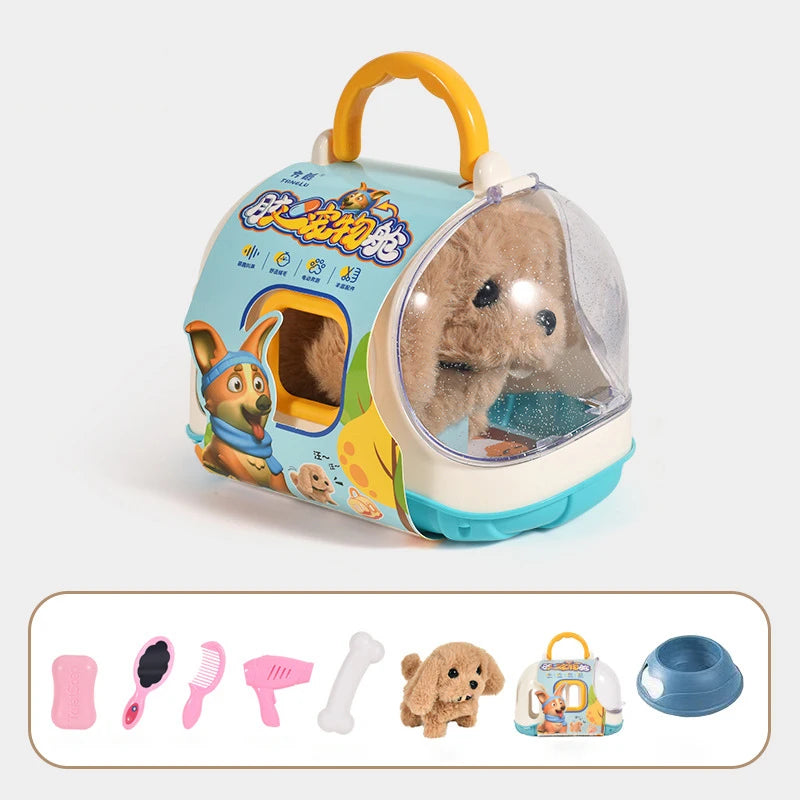 Walking Pet Dog - Moving & Vibrating Plush Puppy Toy for Kids & Babies