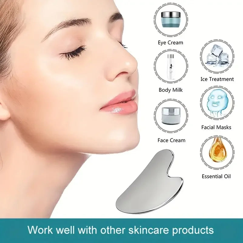 Stainless Steel Facial Gua Sha Scraper