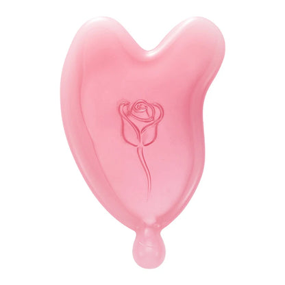 Facial Gua Sha Scraping Tool | Pink Resin Face Lifting & Nose Contouring Scraper
