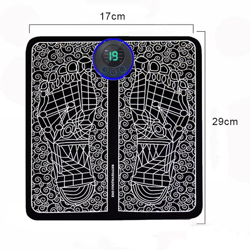 EMS Electric Foot Massager Mat for Pain Relief & Circulation