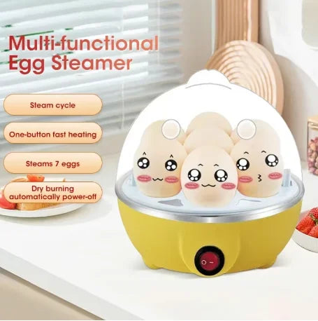 Electric Egg Cooker 7 Egg Boiler Mini Steamer