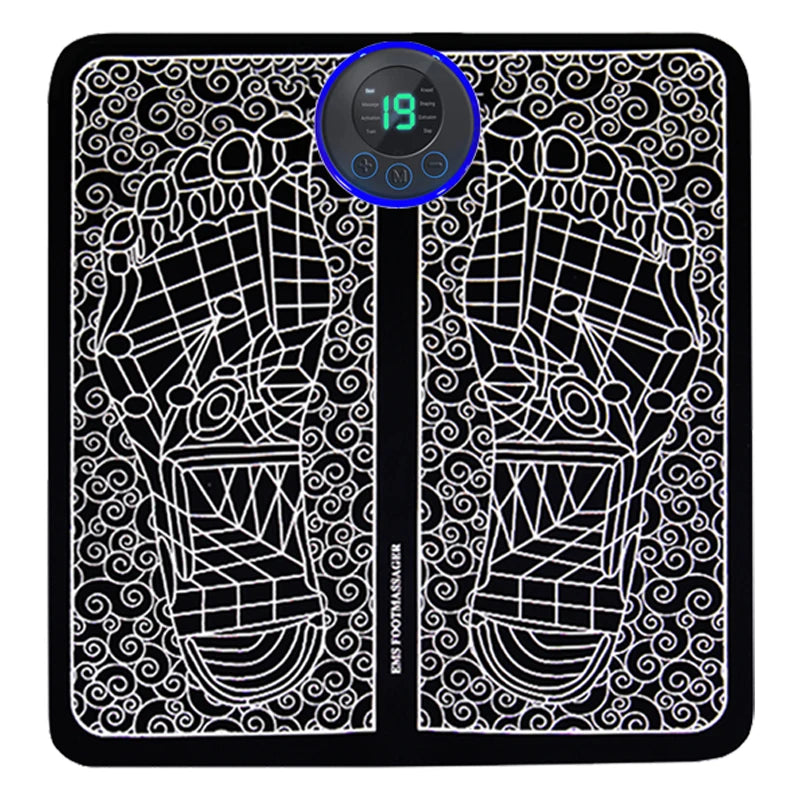 EMS Electric Foot Massager Mat for Pain Relief & Circulation