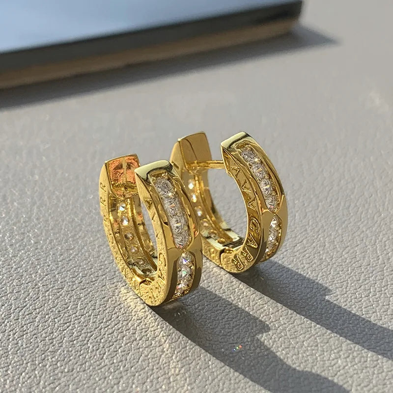 Luxury Minimalist Gold & Silver Geometric Dainty Earrings for Women