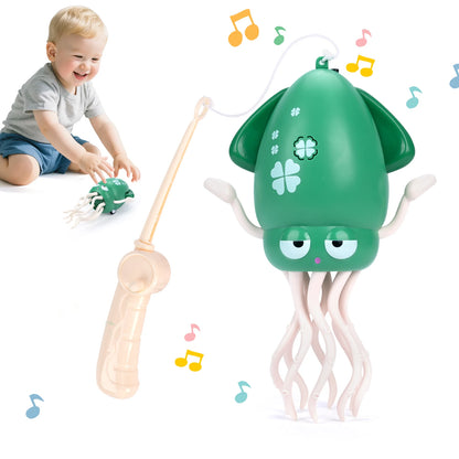 Funny Interactive Dancing Squid Toy with LED Lights and Music for Kids