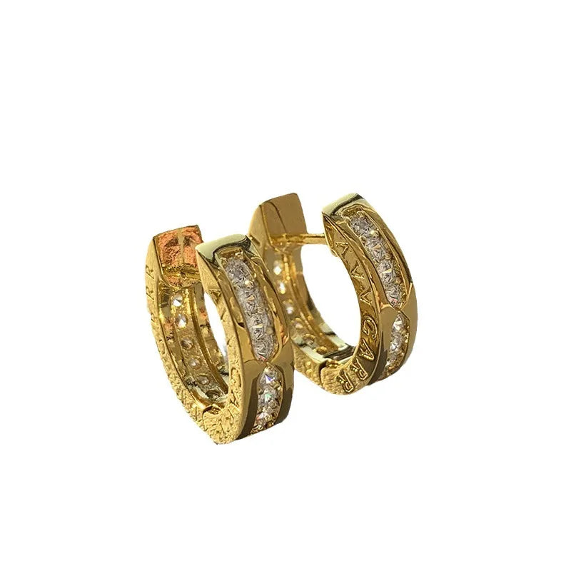 Luxury Minimalist Gold & Silver Geometric Dainty Earrings for Women