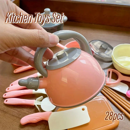 Realistic Kids Kitchen Set: Creative Role Play Toys for Boys & Girls