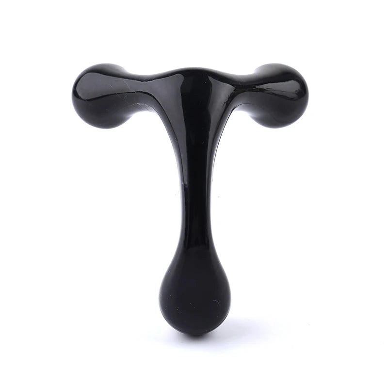 3-Point Manual Massage Tool | Portable Mini Body Massager for Neck, Waist & Feet