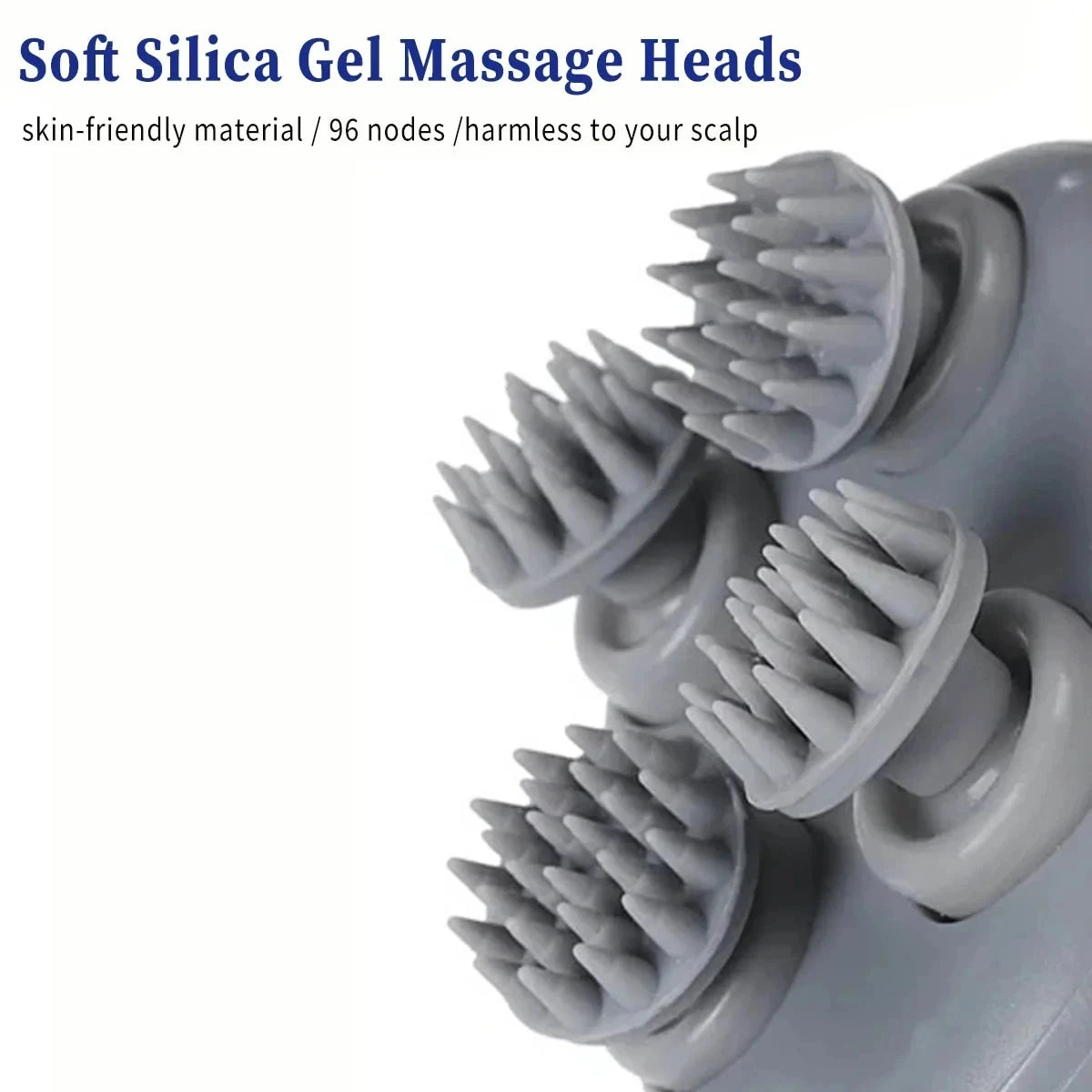 4-in-1 Electric Body Massager - Smart Scalp & Head Massager with Silicone Claws