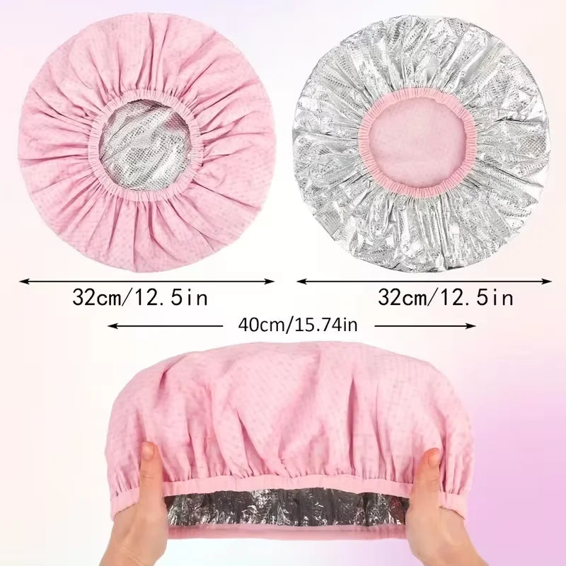Reusable Deep Conditioning Heat Cap | Foil Lined Hair Spa Cap for Treatments & Masks