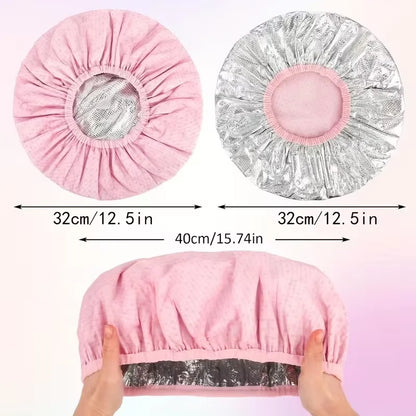 Reusable Deep Conditioning Heat Cap | Foil Lined Hair Spa Cap for Treatments & Masks