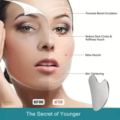 Stainless Steel Facial Gua Sha Scraper