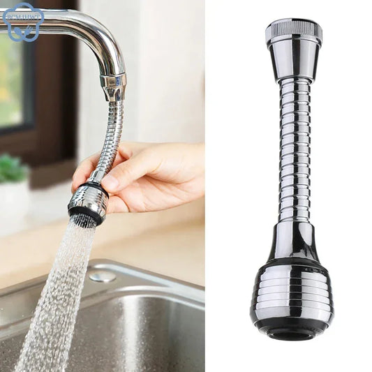 360° Rotatable Faucet Extender & High-Pressure Bubbler - 2-Mode Water Saving Tap Attachment for Kitchen & Bathroom