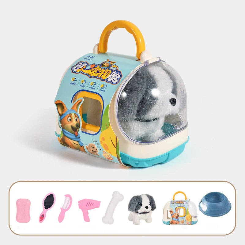 Walking Pet Dog - Moving & Vibrating Plush Puppy Toy for Kids & Babies