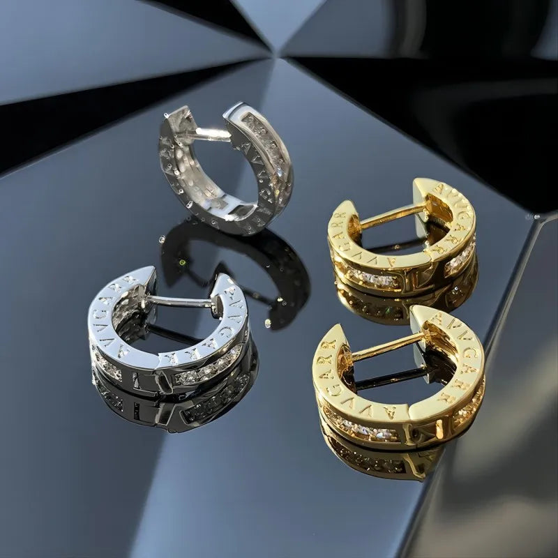 Luxury Minimalist Gold & Silver Geometric Dainty Earrings for Women