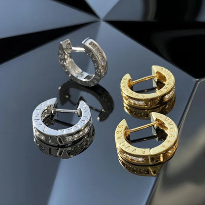 Luxury Minimalist Gold & Silver Geometric Dainty Earrings for Women