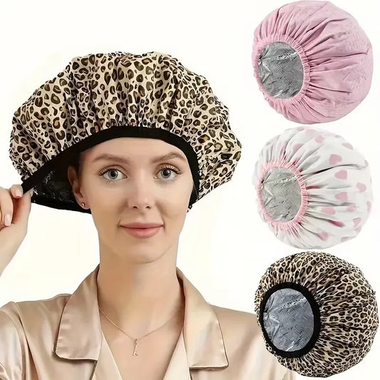 Reusable Deep Conditioning Heat Cap | Foil Lined Hair Spa Cap for Treatments & Masks