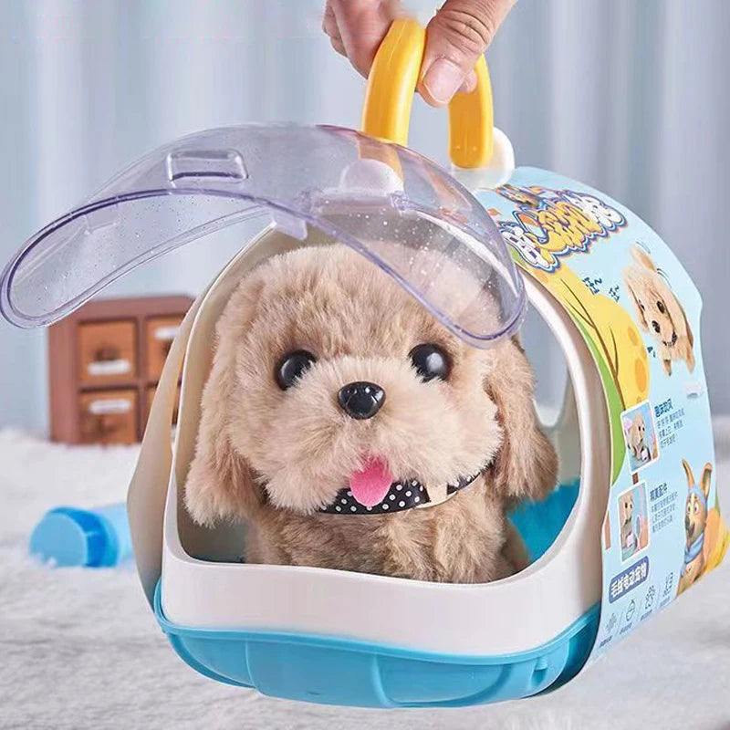 Walking Pet Dog - Moving & Vibrating Plush Puppy Toy for Kids & Babies